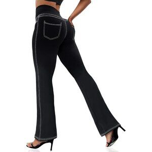 Women’s Bootcut Leggings with 4 Pockets Tummy Control High Waisted Yoga Pants